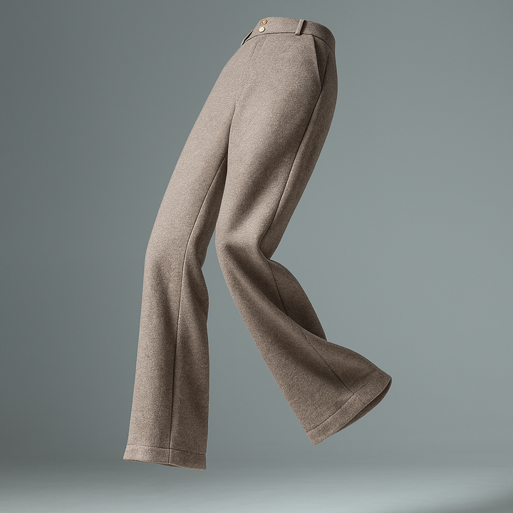 Women's Wool Trousers Wide Leg Pants