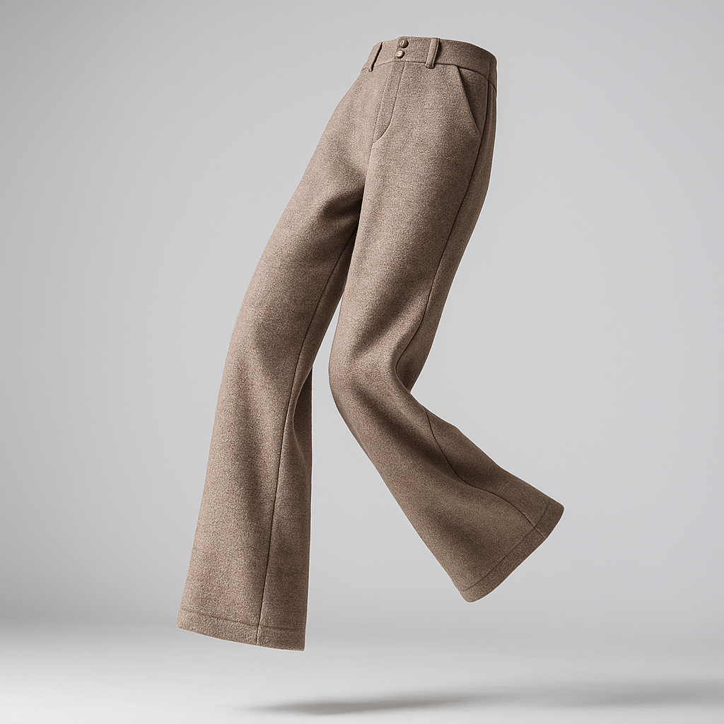 Women's Wool Trousers Wide Leg Pants