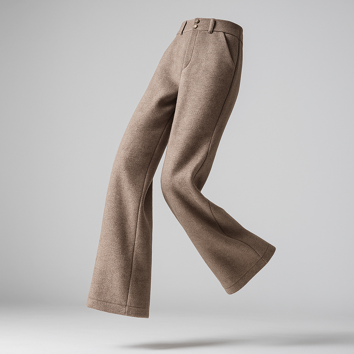 Women's Wool Trousers Wide Leg Pants