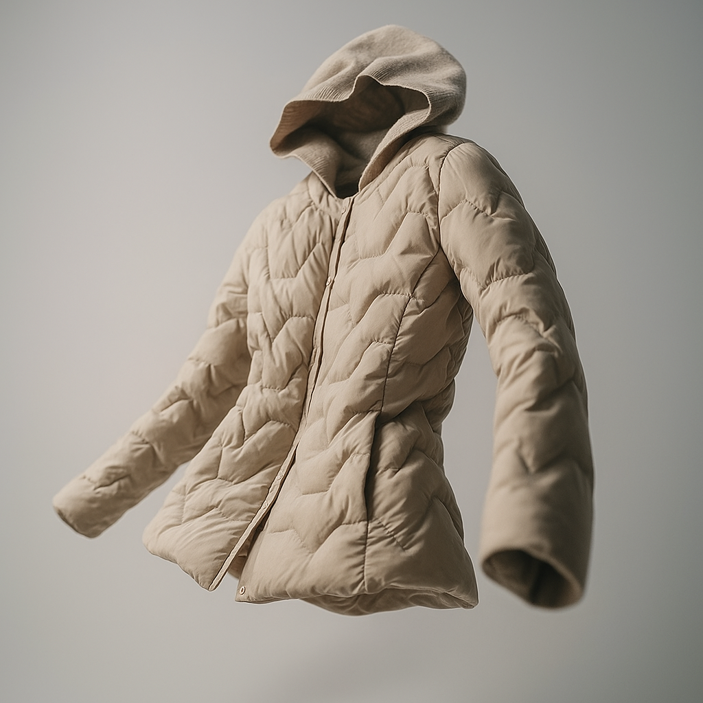 Women's Puffer Jacket Hooded Quilted Parka Coat Warm Outerwear