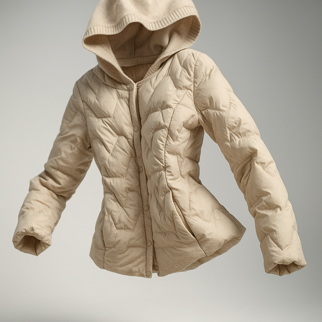 Women's Puffer Jacket Hooded Quilted Parka Coat Warm Outerwear