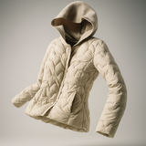 Women's Puffer Jacket Hooded Quilted Parka Coat Warm Outerwear