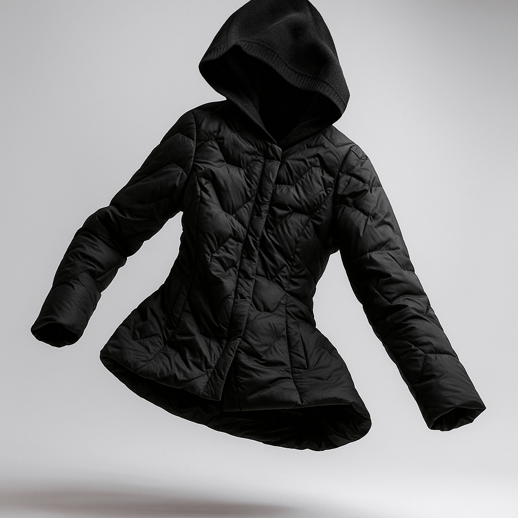 Women's Puffer Jacket Hooded Quilted Parka Coat Warm Outerwear