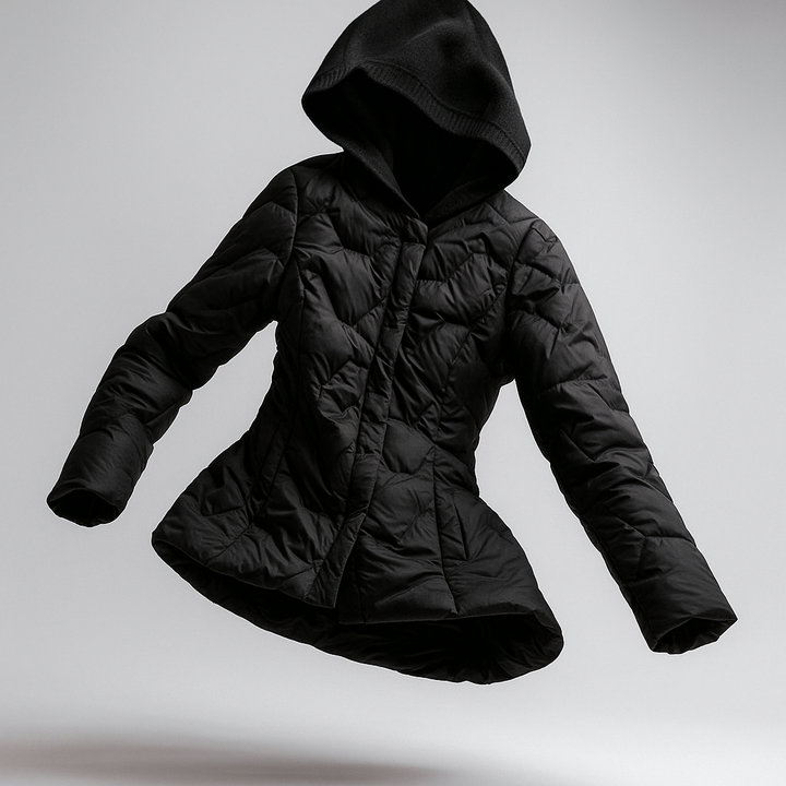 Women's Puffer Jacket Hooded Quilted Parka Coat Warm Outerwear
