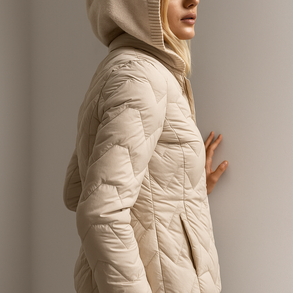Women's Puffer Jacket Hooded Quilted Parka Coat Warm Outerwear