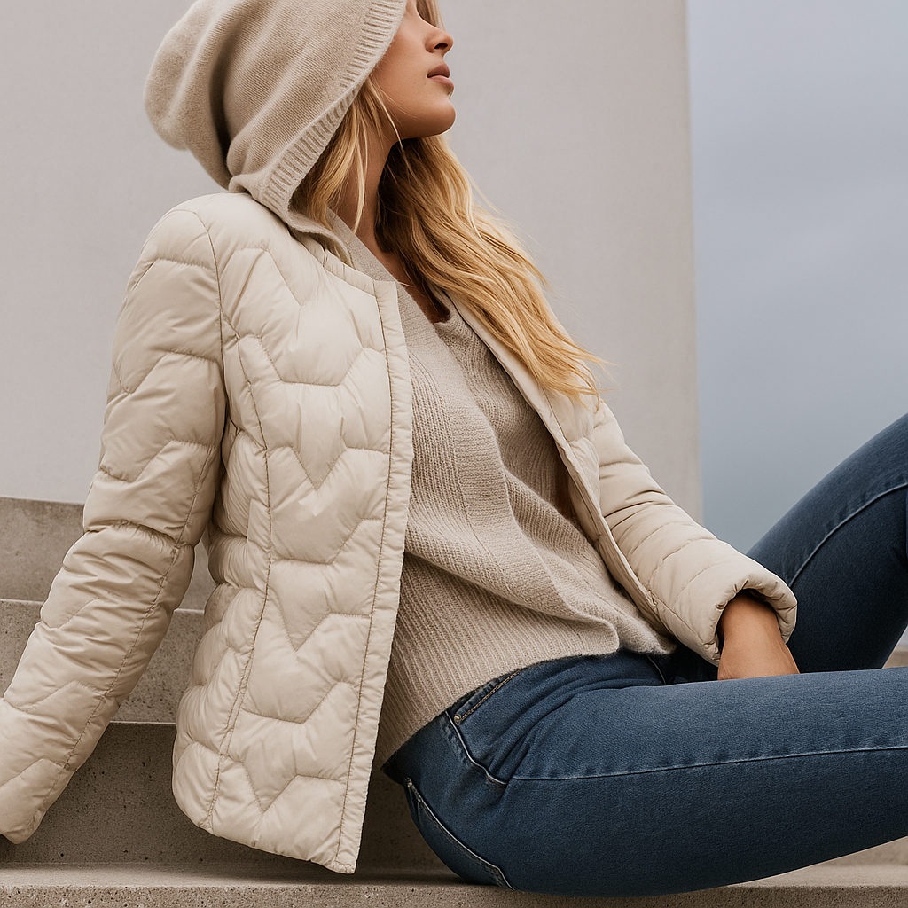 Women's Puffer Jacket Hooded Quilted Parka Coat Warm Outerwear