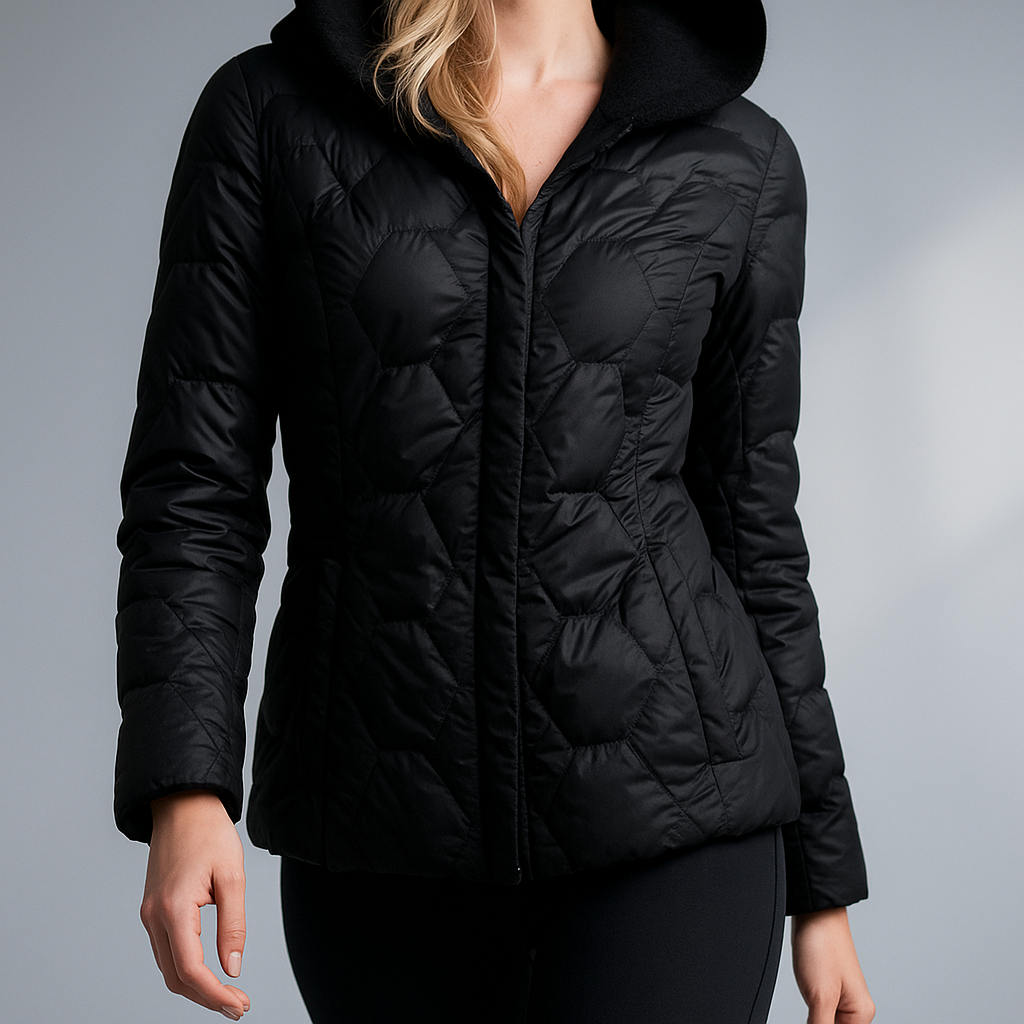 Women's Puffer Jacket Hooded Quilted Parka Coat Warm Outerwear