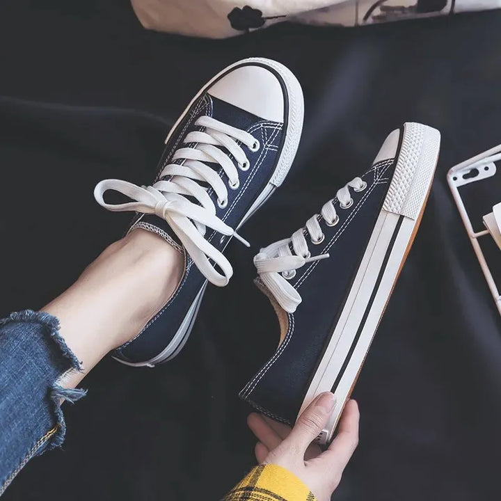 Women's Canvas Sneakers Summer Fashion Low Top Casual Shoes
