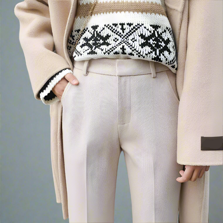 Women's Sweater Merino Wool Knit Fair Isle Crewneck Pullover