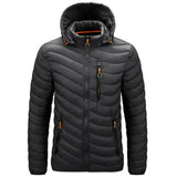 Men’s Water-Repellent Hooded Fleece Puffer Parka