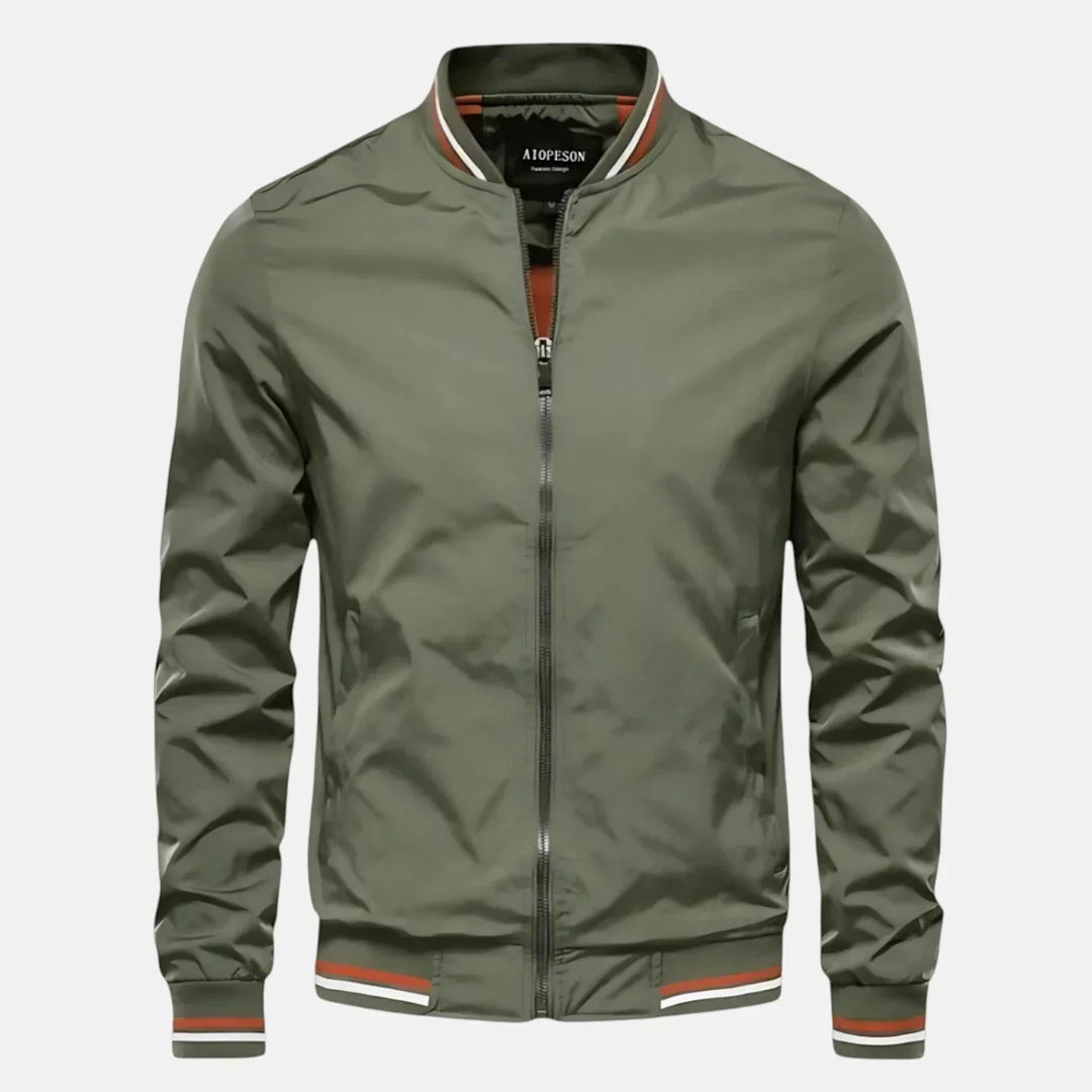 Men's Nylon Bomber Jacket Outerwear Coat