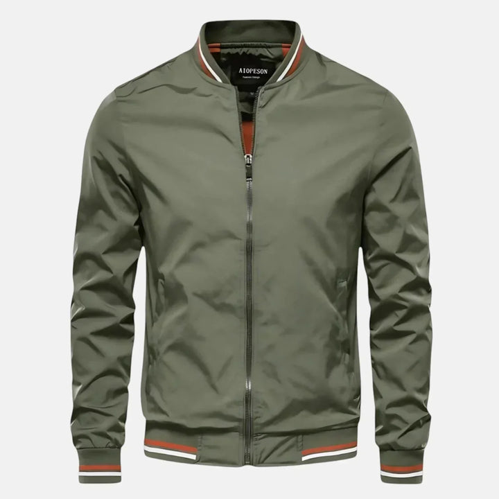 Men's Nylon Bomber Jacket Outerwear Coat