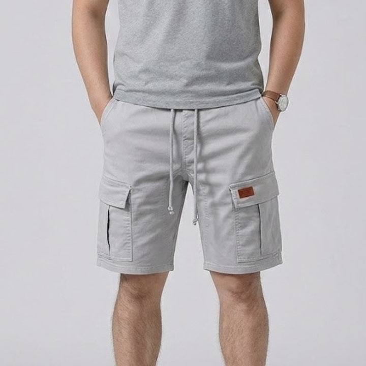 Men's Linen Casual Slim Fit Cargo Shorts
