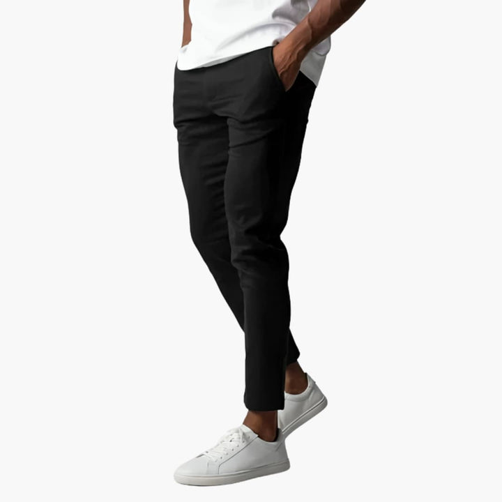 Chinos Men's Wool Slim Fit Trousers