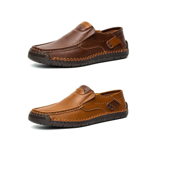 Men's Leather Slip-On Driving Loafers