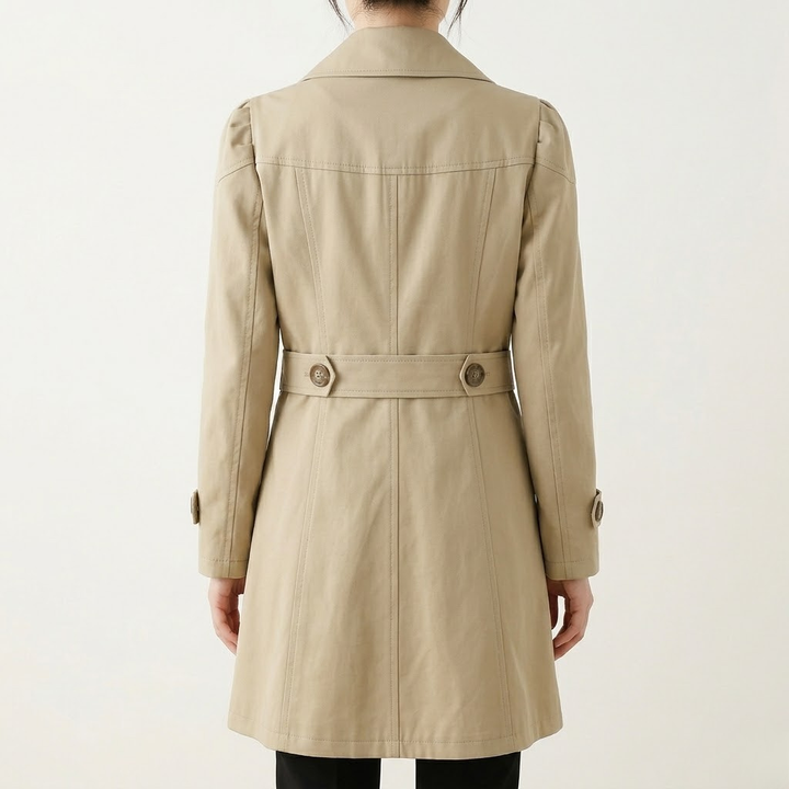 Women's Wool Mix Single Breasted Trench Coat