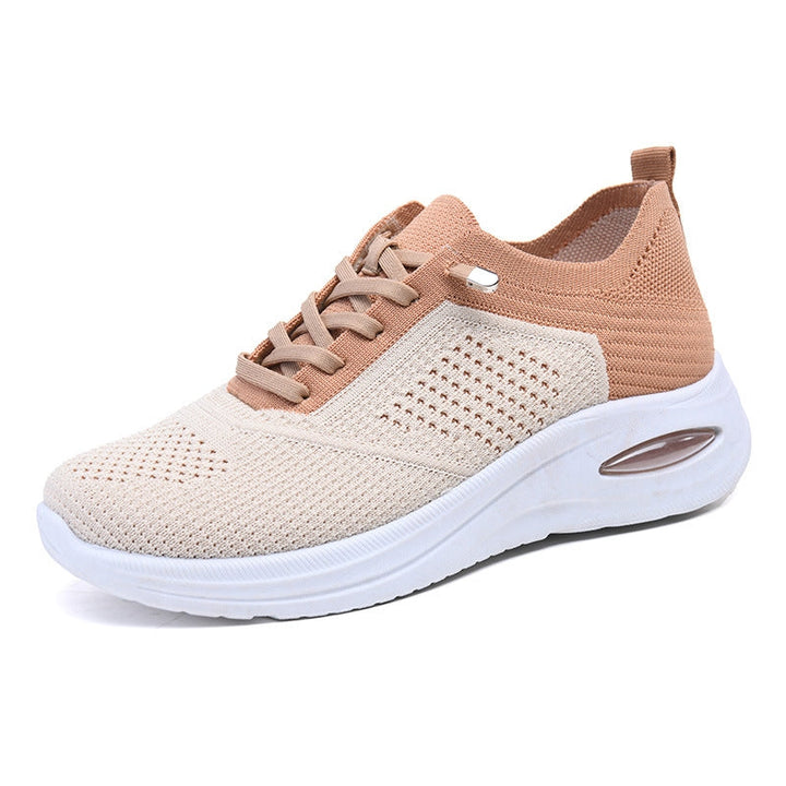 Women's Knit Mesh Breathable Slip-on Shoes Running Sneakers