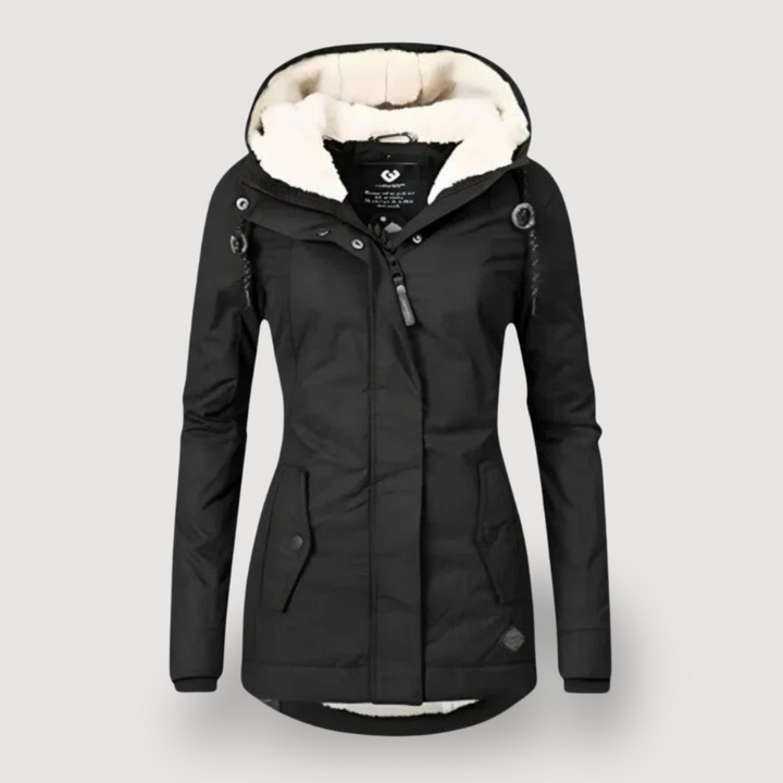 Women’s Hooded Water-Resistant Fleece-Lined Jacket