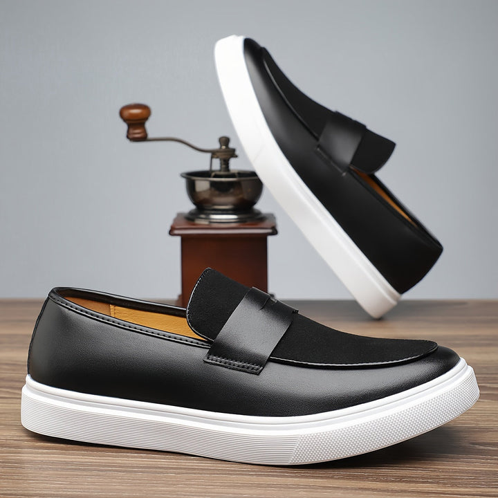 Men's Leather Slip-On Dress Loafers