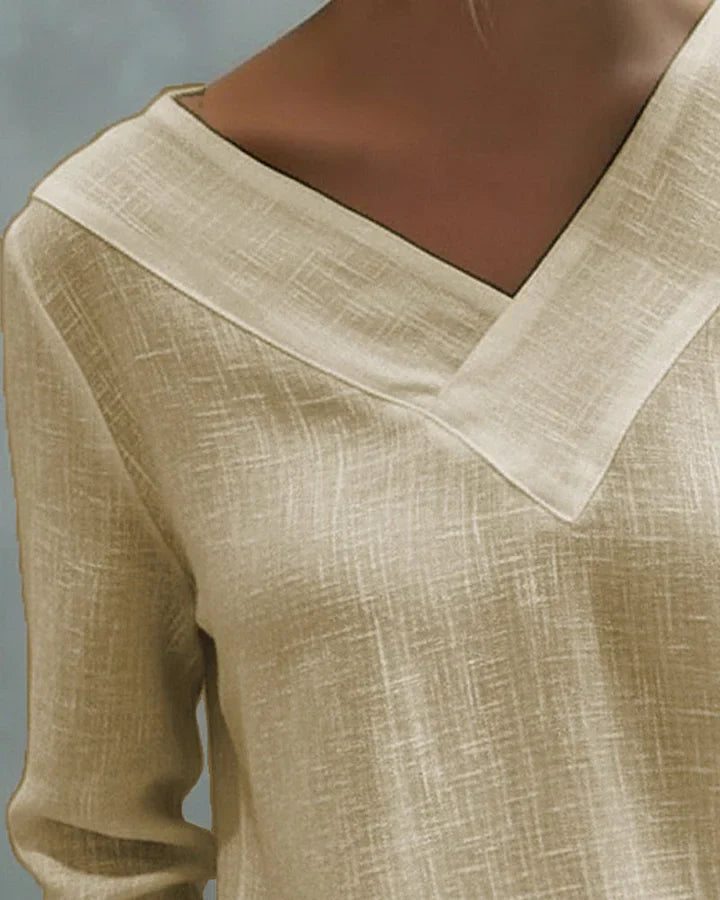 Women's Knit Off-Shoulder Long Sleeve Blouse