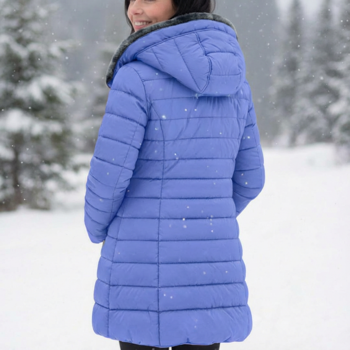 Women’s Hooded Fleece-Lined Padded Puffer Jacket