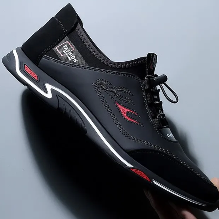 Men’s Leather Orthopedic Cushioned Slip-On Walking Sneakers