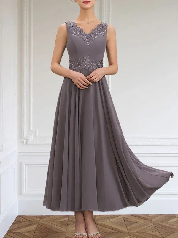 Women's Chiffon Evening Dress with Jacket