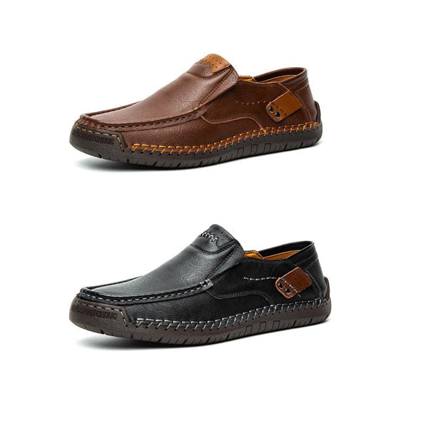 Men's Leather Slip-On Driving Loafers