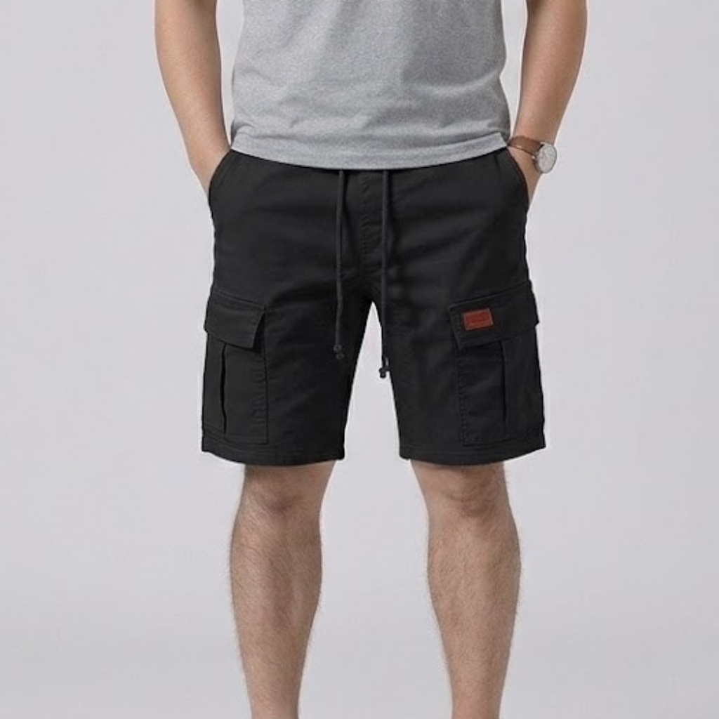 Men's Linen Casual Slim Fit Cargo Shorts