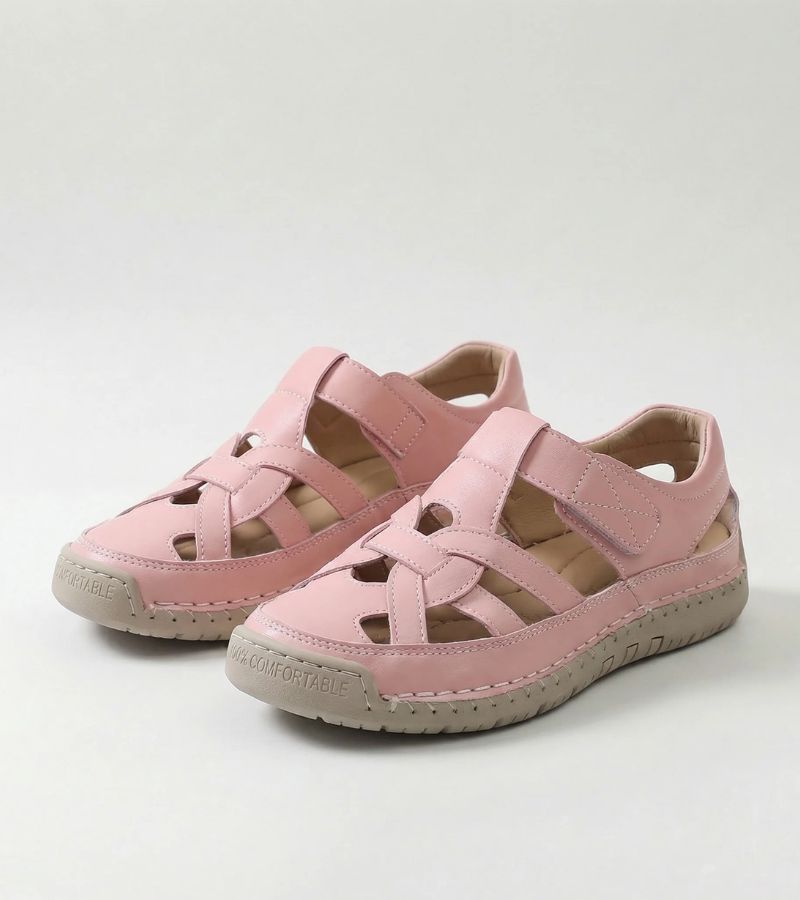 Women’s Leather Orthopaedic Open-Toe Walking Sandals