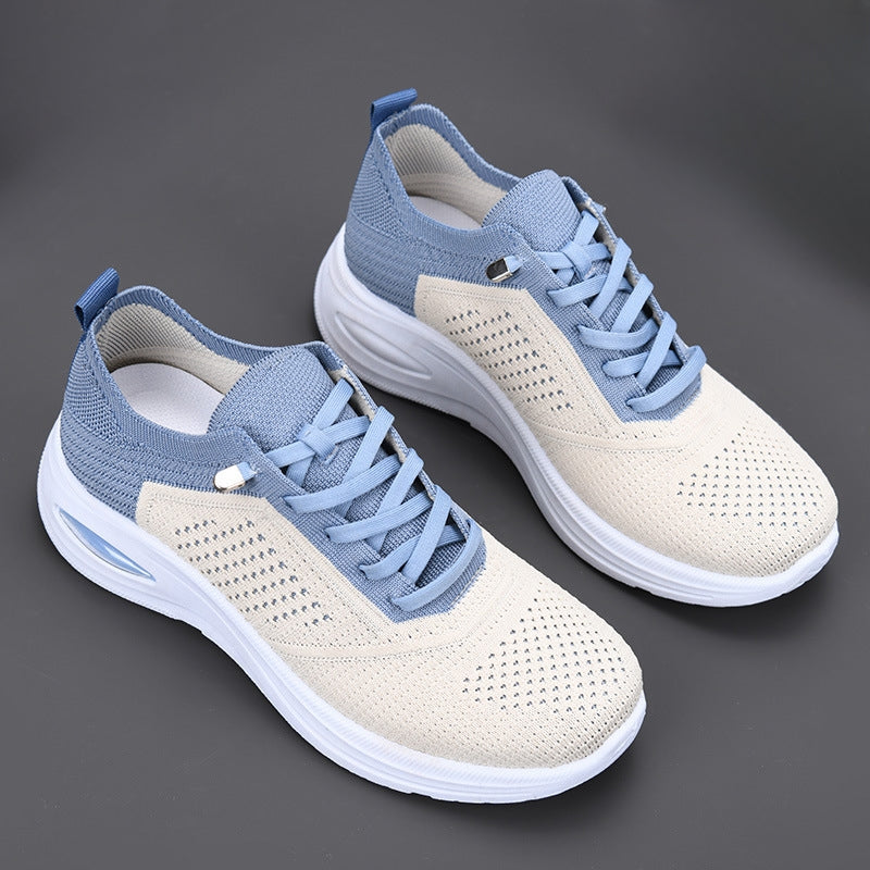 Women's Knit Mesh Breathable Slip-on Shoes Running Sneakers