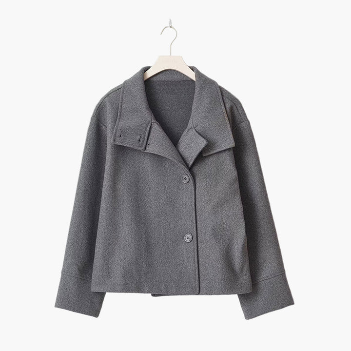 Women's Wool High Neck Jacket Outerwear