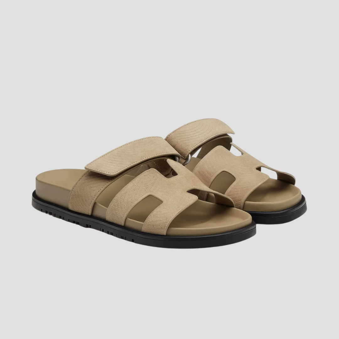 Leather Summer Slides Sandals For Men and Women