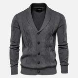 Men's Merino Wool Knit Cardigan Sweater