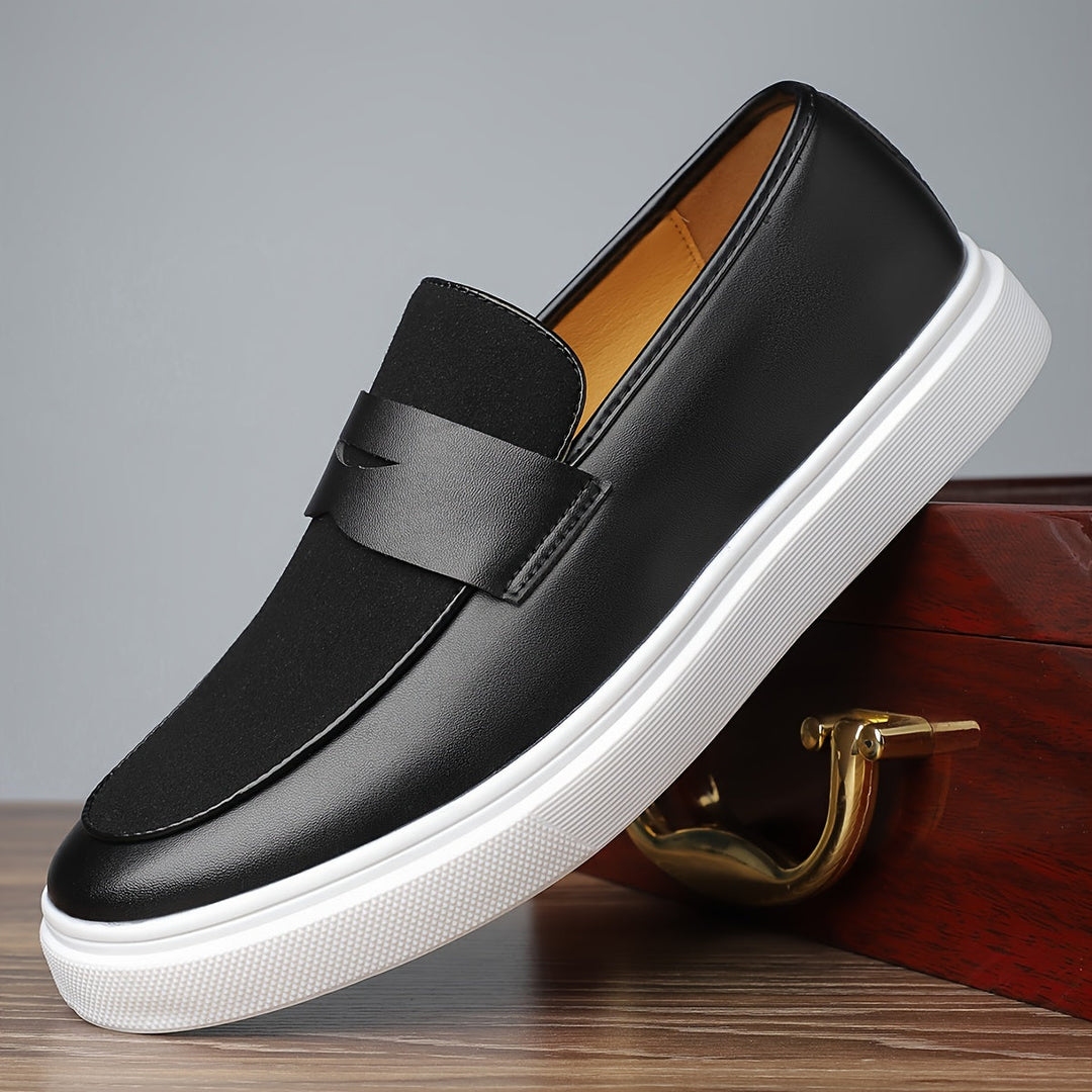 Men's Leather Slip-On Dress Loafers
