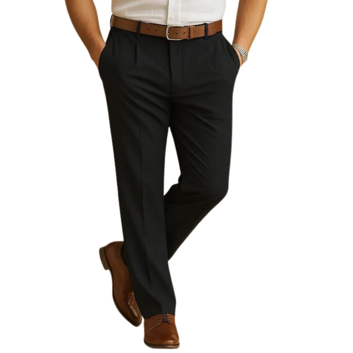 Pantalon habillé formel pour homme en mélange de laine