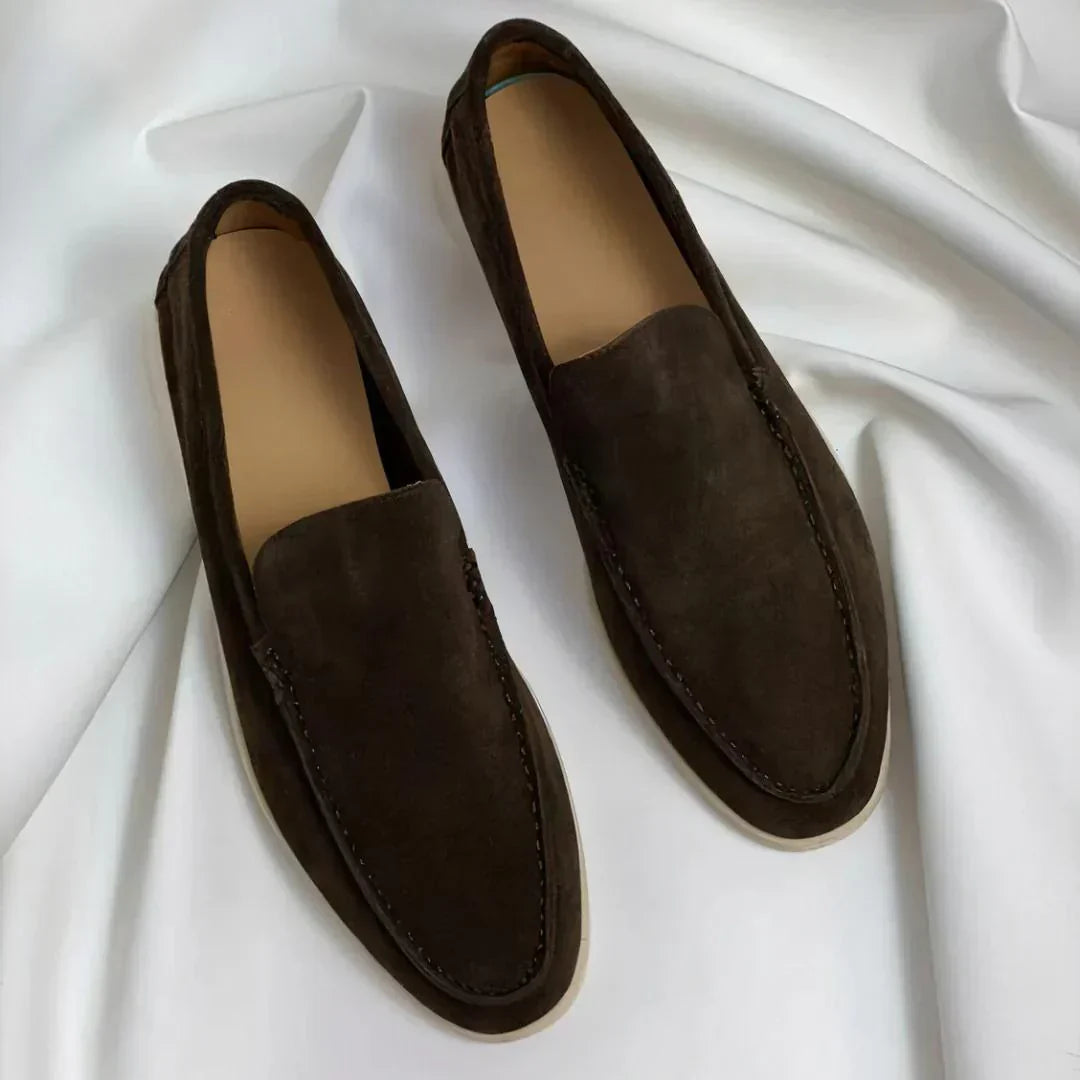 Men's Leather Slip-On Loafer Shoes