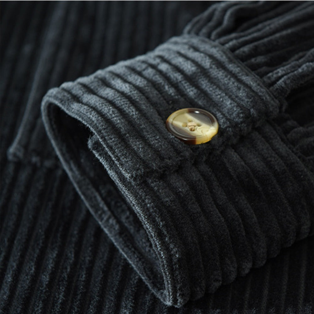 Men's Corduroy Long Sleeve Shirt Shacket