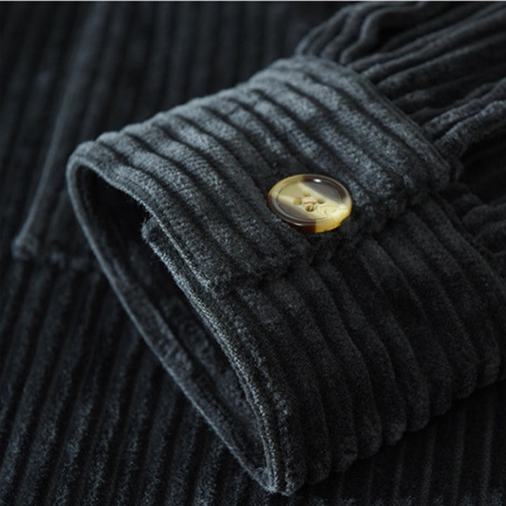 Men's Corduroy Long Sleeve Shirt Shacket