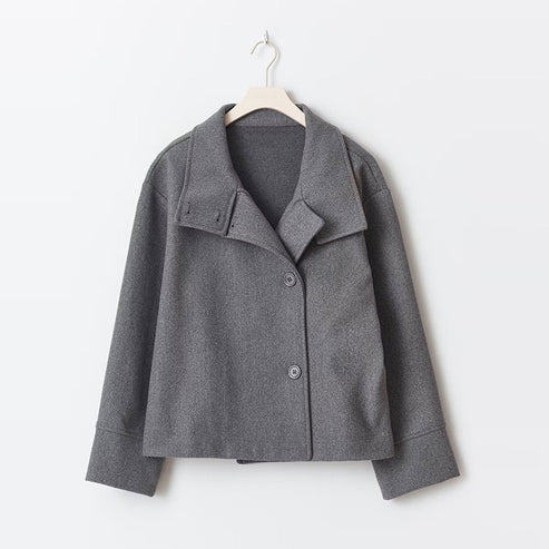 Women's Wool High Neck Jacket Outerwear