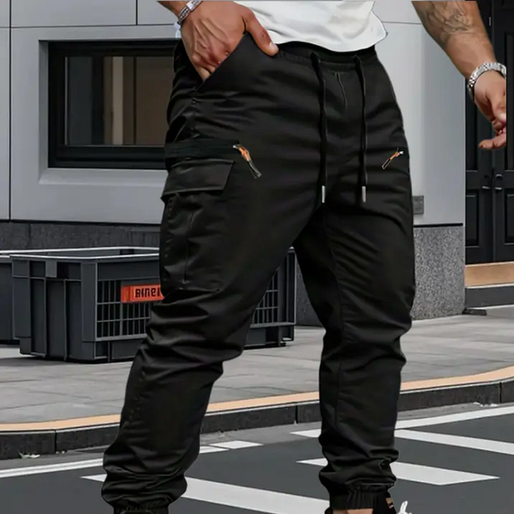 Men's Cargo Trousers Sport Casual Utility Joggers Pants