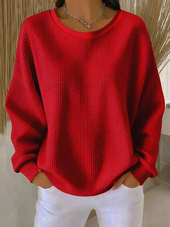 Women's Wool-Mix Long Sleeve Knit Sweater