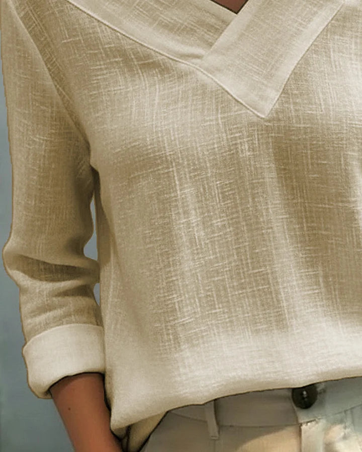Women's Knit Off-Shoulder Long Sleeve Blouse