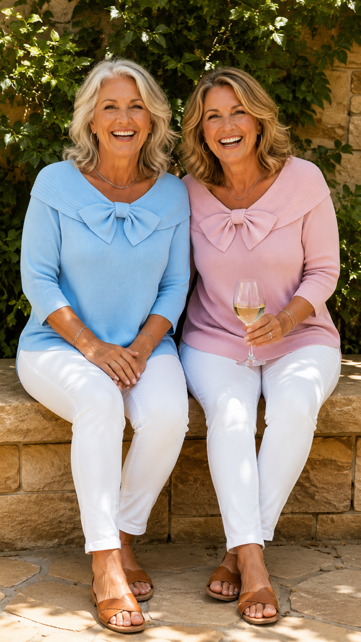 Chemisier en maille pour femme à col lavallière, haut à manches longues