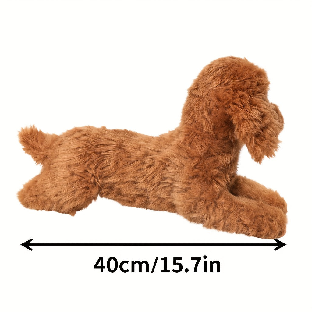 Teddy Dog Plush Toy Soft Fleece Poodle Stuffed Animal Puppy
