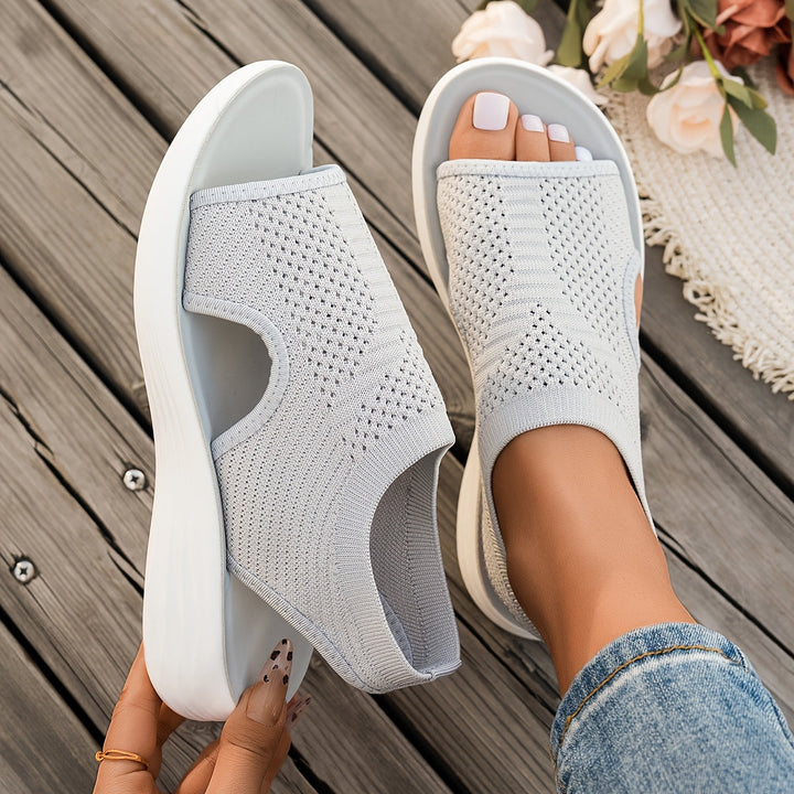 Women's Knit Slip-On Cushioned Sandals