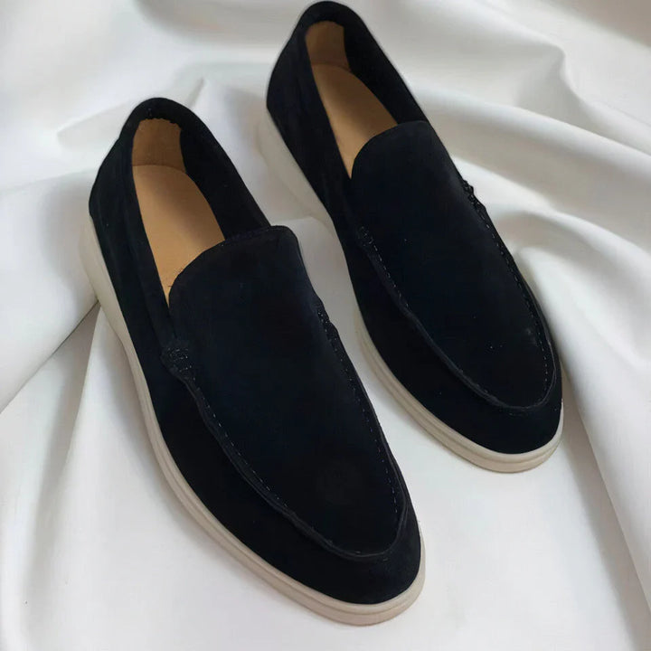Men's Suede Loafers Casual Slip On Shoes