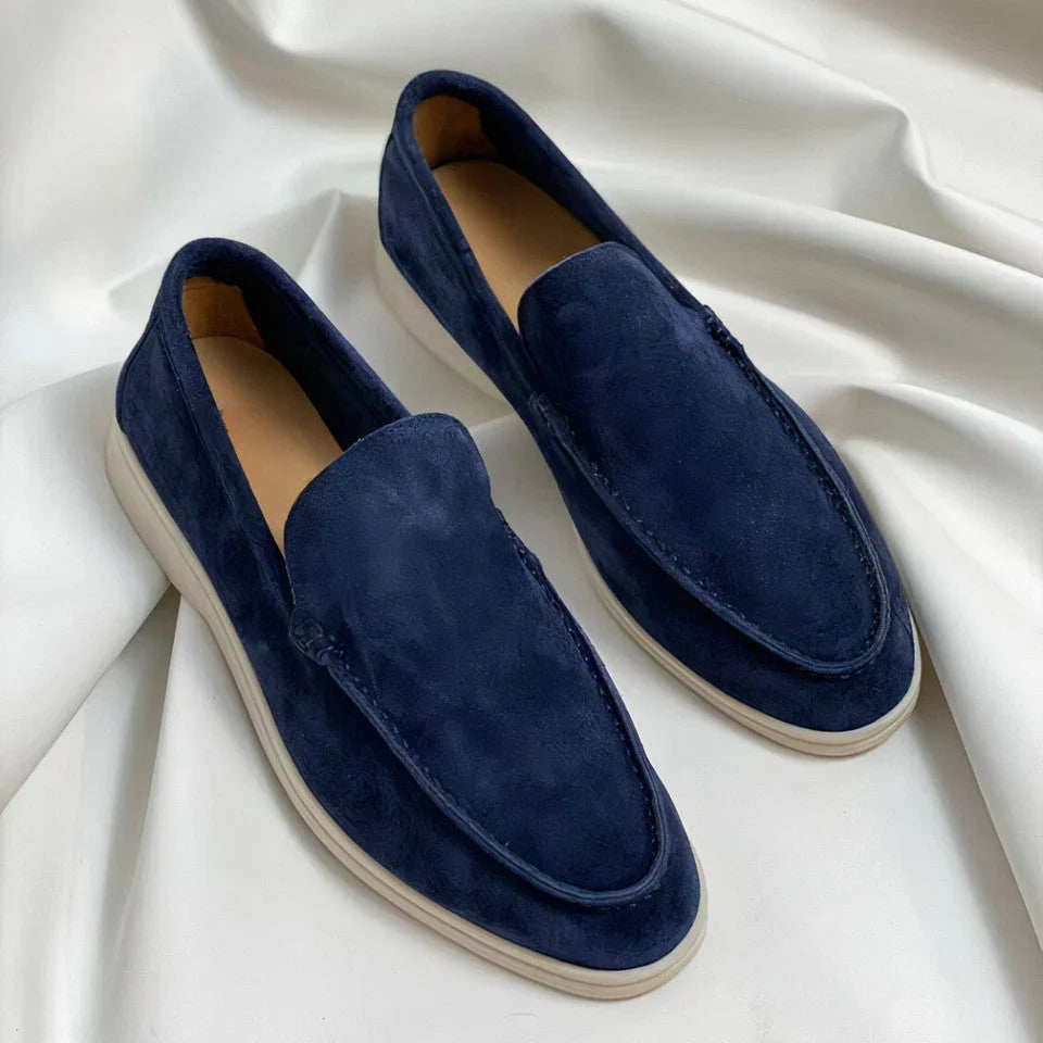 Men's Suede Loafers Casual Slip On Shoes