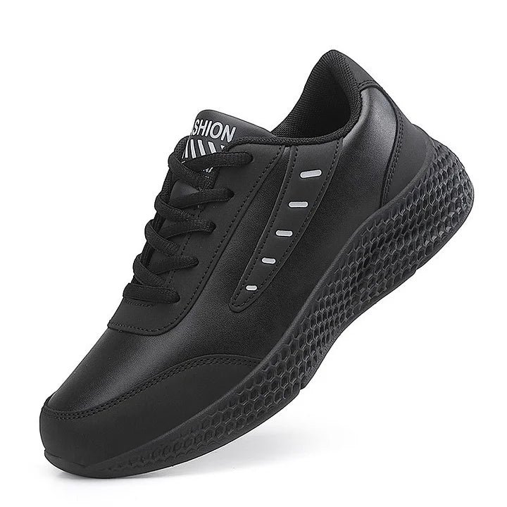 Women's Lightweight Leather Running Sneakers