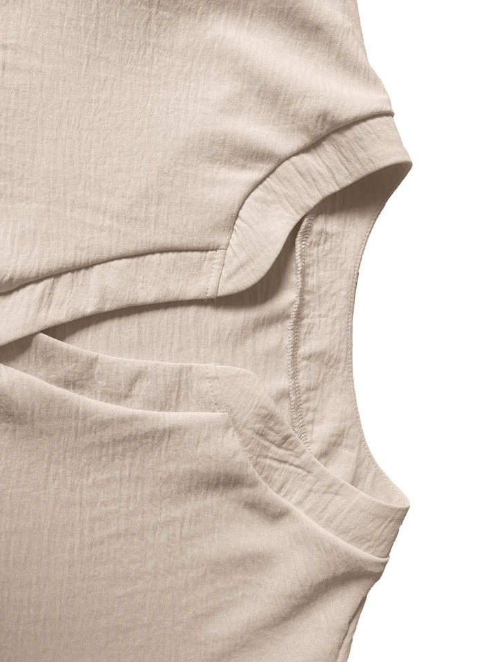 Women's Rayon Blend Short Sleeve V-Neck Casual Blouse